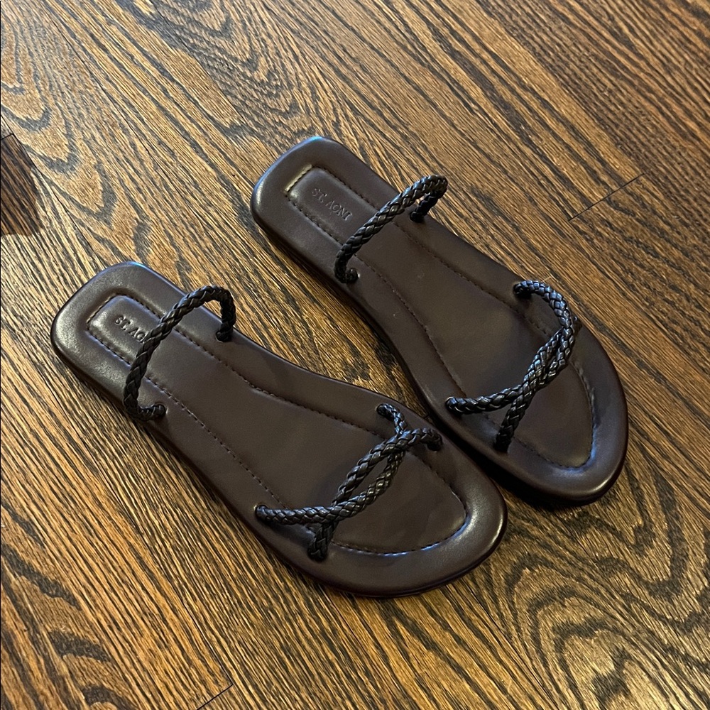 St. Agni Woven Rope Slide NWT